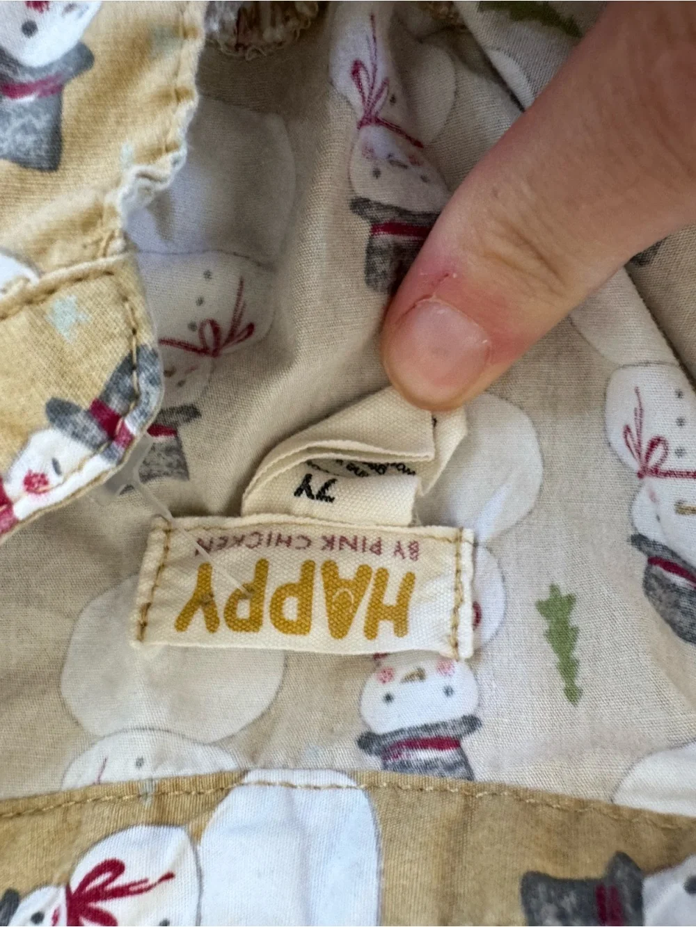 Happy by Pink Chicken Snowman Dress